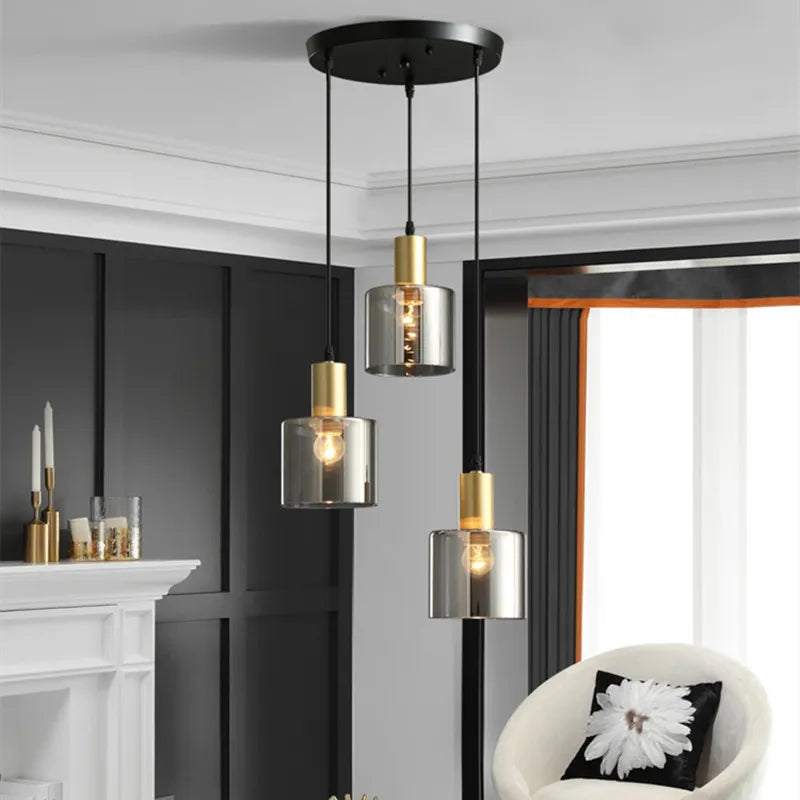 Aurelia Glass Pendant Lights for Cozy Vintage Glow