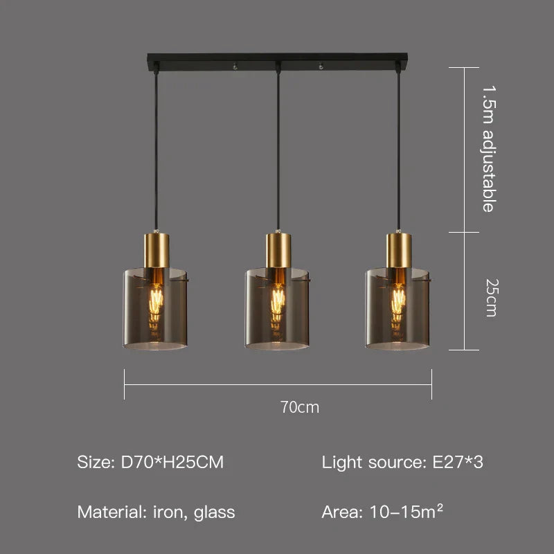 Aurelia Glass Pendant Lights for Cozy Vintage Glow
