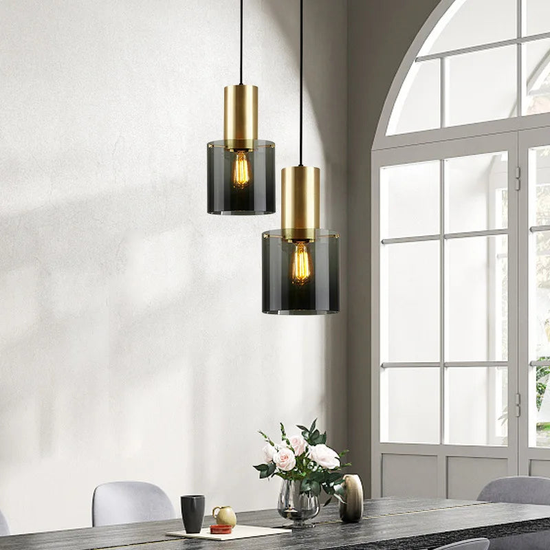 Aurelia Glass Pendant Lights for Cozy Vintage Glow