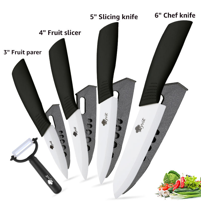 Kitchen Professionals Ceramic Knife Set — Comfortable Grip