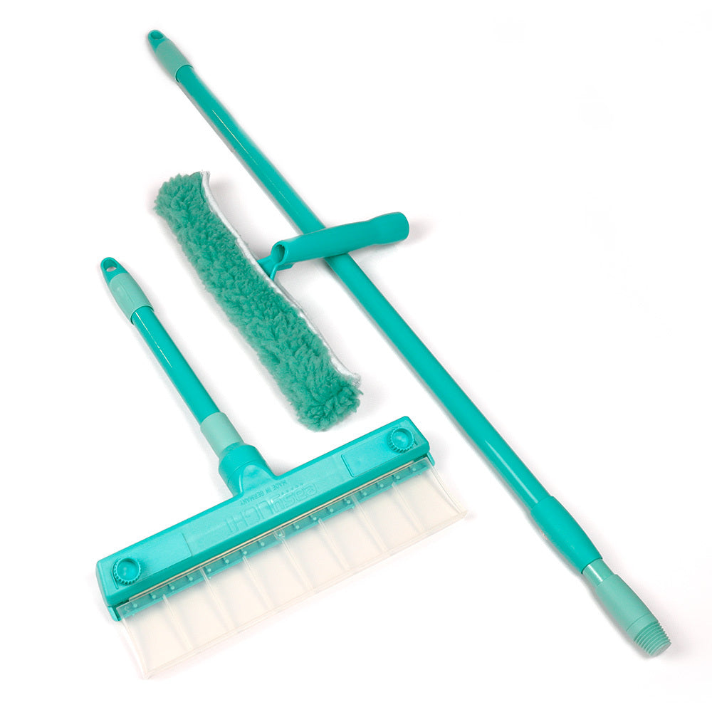 GlanzPro Window Cleaning Set — Sustainable Silicone Squeegee