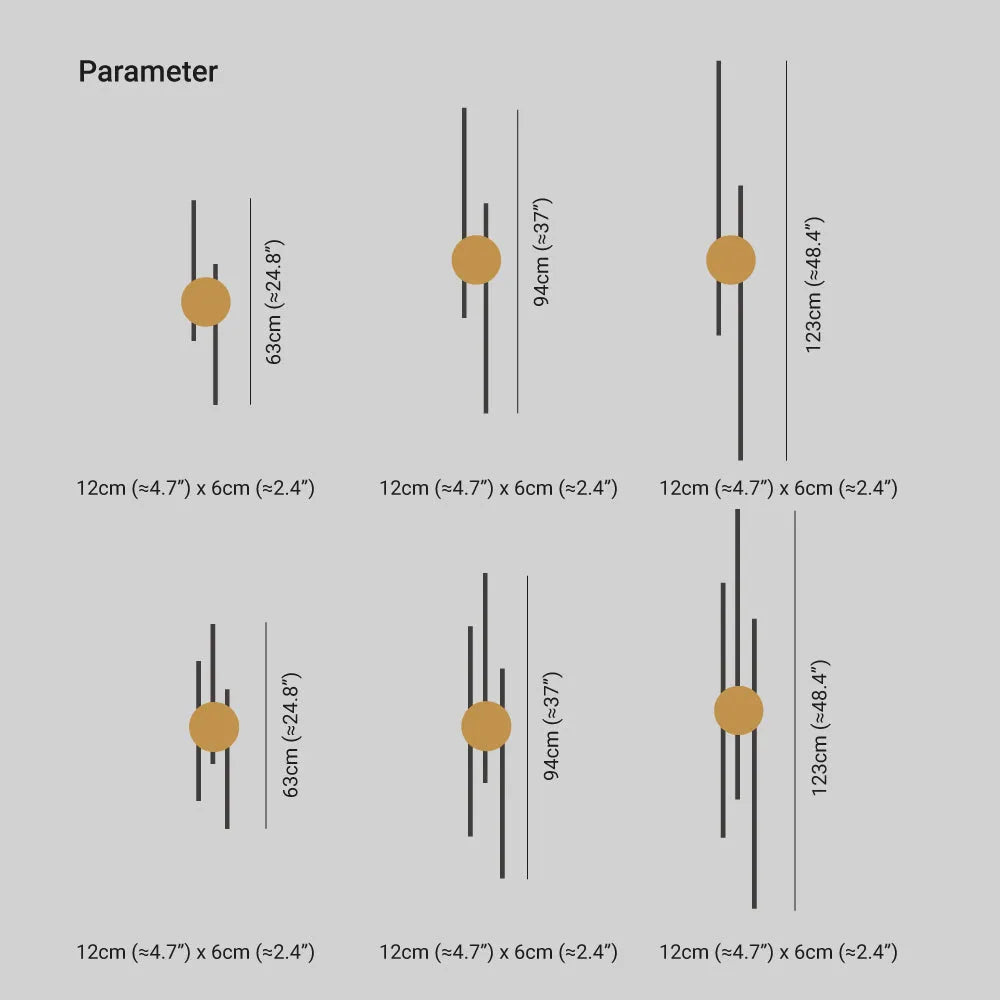 Saela Modern Linear 2 Colour Metal Wall Lamp | ventumra