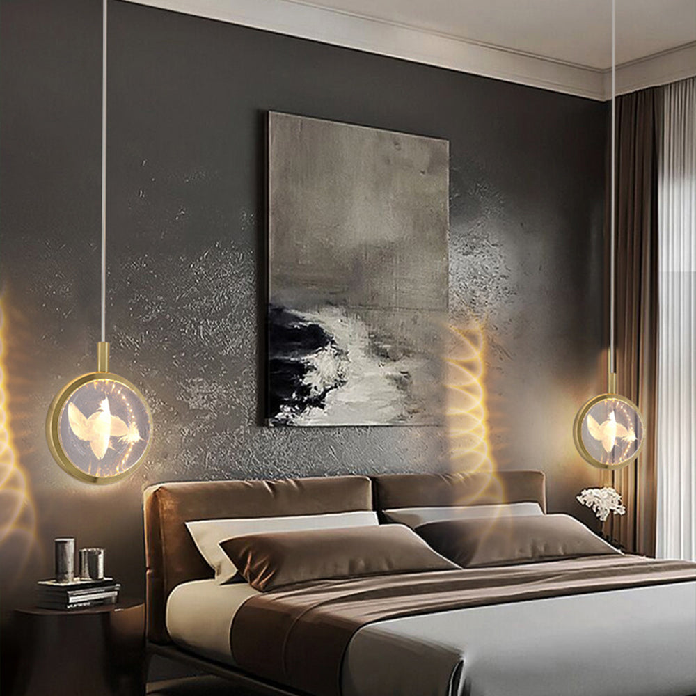 Kristy Morden Spherical Metal Pendant Light, Gold | ventumra