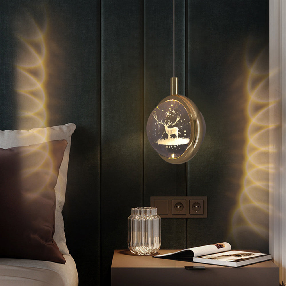Kristy Morden Spherical Metal Pendant Light, Gold | ventumra