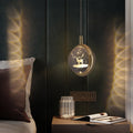 Kristy Morden Spherical Metal Pendant Light, Gold | ventumra