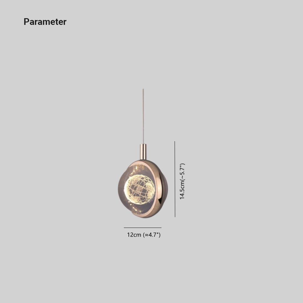 Kristy Morden Spherical Metal Pendant Light, Gold | ventumra