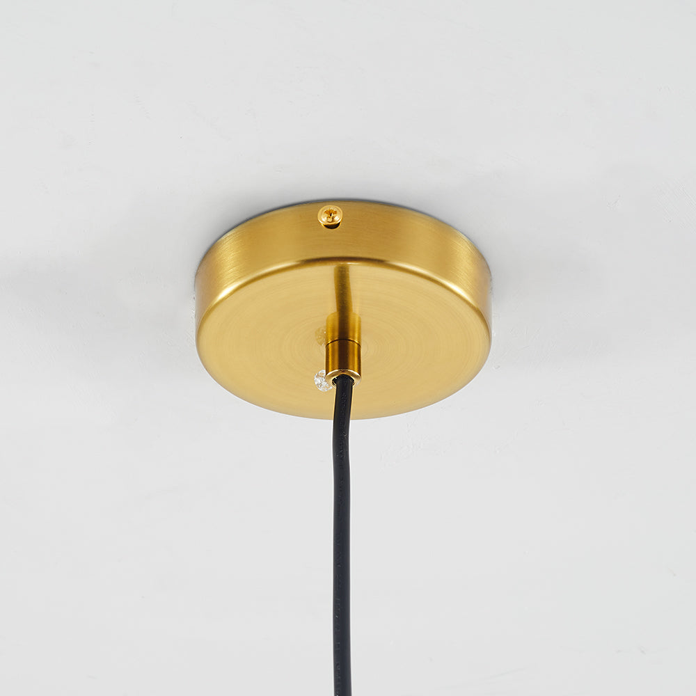 June Glass Globe Pendant Light Clear &Amber | ventumra
