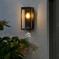 Ray Modern Rectangular Solar Waterproof Glass Outdoor Wall Lamp | ventumra