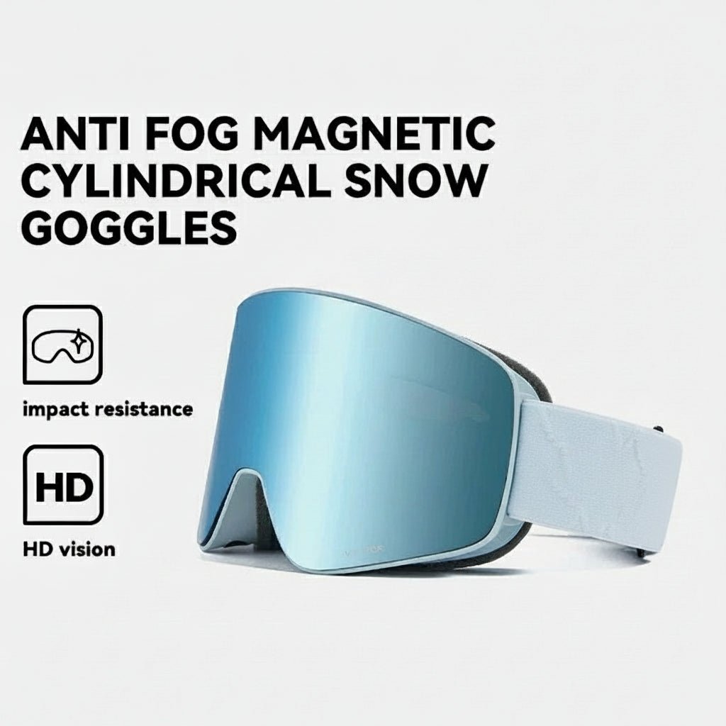 AeroNova Shift Magnetic Double Layer Ski Goggles — Anti-Fog Lenses, UV400 Protection