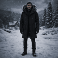 Evercrest Men’s Windproof Winter Parka — Warm Thermal Build, Durable Weather Shield