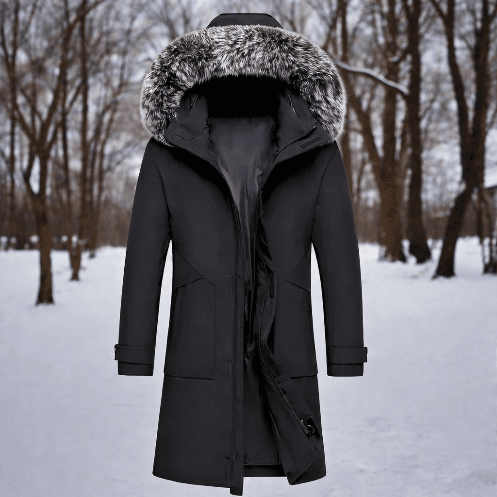 Evercrest Men’s Windproof Winter Parka — Warm Thermal Build, Durable Weather Shield