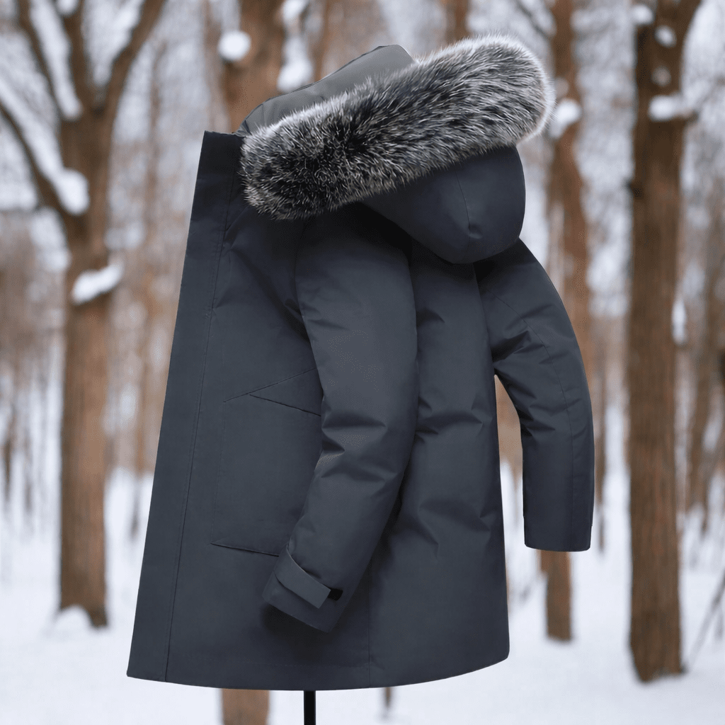 Evercrest Men’s Windproof Winter Parka — Warm Thermal Build, Durable Weather Shield