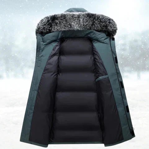 Evercrest Men’s Windproof Winter Parka — Warm Thermal Build, Durable Weather Shield