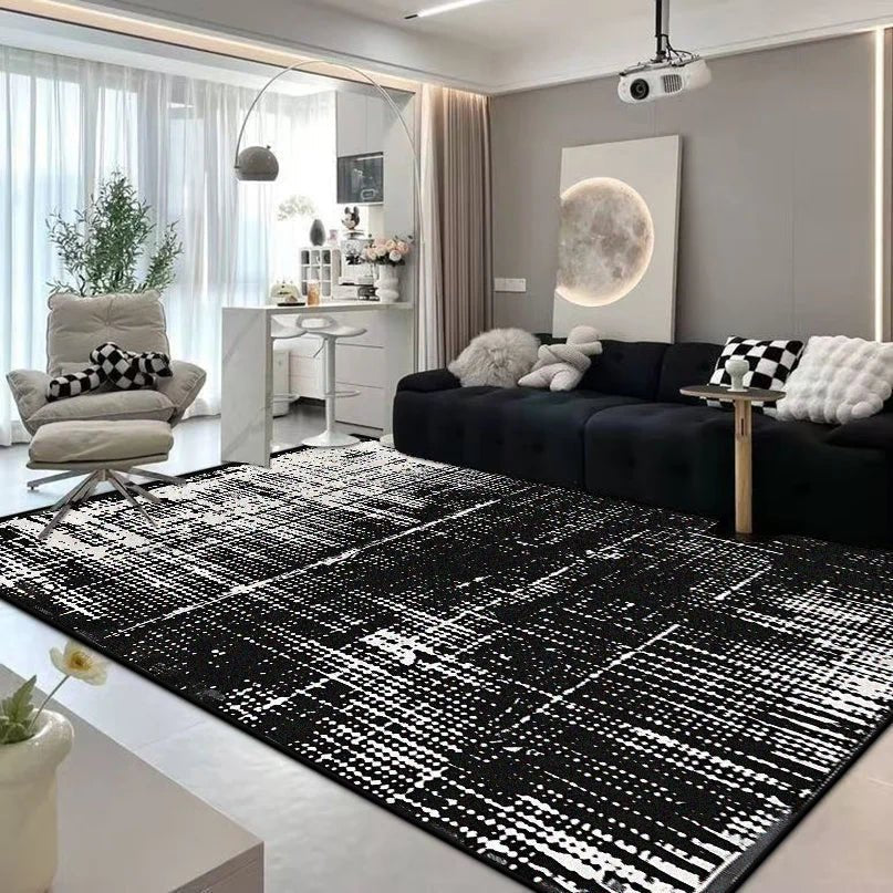 AstraWeave Moderner abstrakter Teppich — Digitaldruck-Motiv, leichtgewichtige Konstruktion