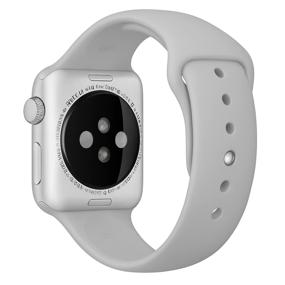 Szary silikonowy pasek kompatybilny z Apple Watch — wytrzymała, lekka opaska | Ventumra