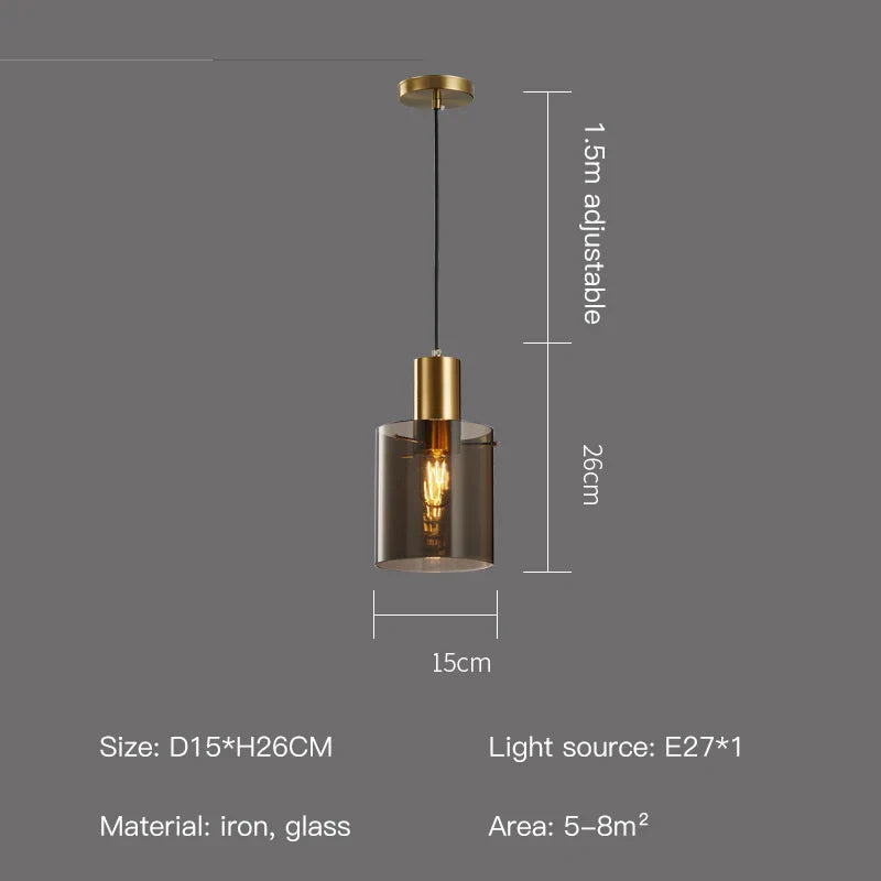 Aurelia Glass Pendant Lights for Cozy Vintage Glow
