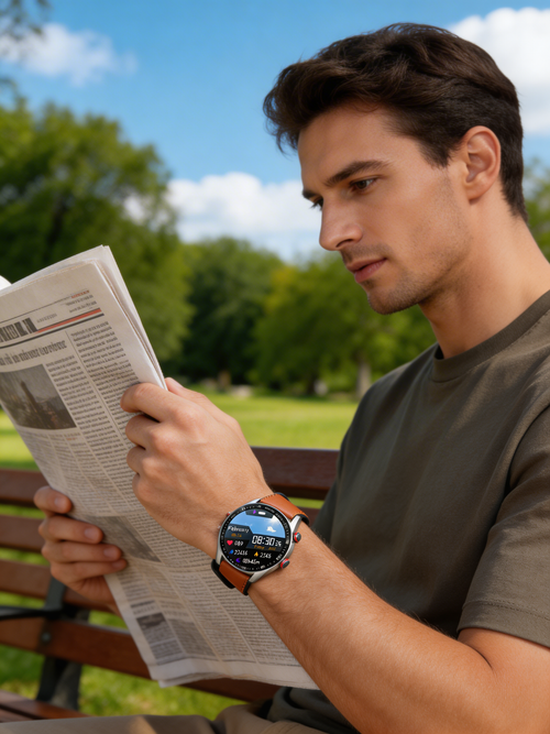 Smartwatch de bem-estar Active Life com monitorização da saúde e chamadas Bluetooth | Ventumra