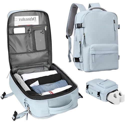 Mochila impermeável leve Active Traveler com porta USB para conforto durante todo o dia | Ventumra