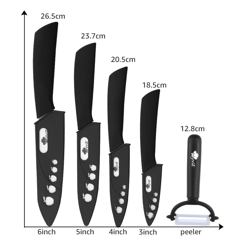 Kitchen Professionals Ceramic Knife Set — Comfortable Grip