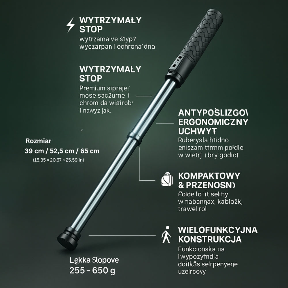 Adjustable Telescoping Walking Cane With Secure Grip For Everyday Mobility | Ventumra