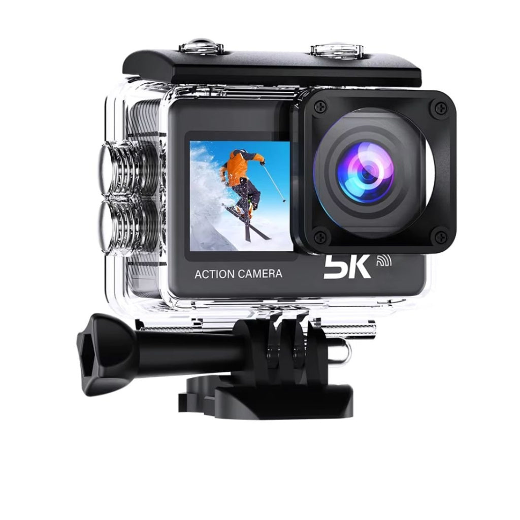 Voděodolná akční kamera Adventure Capture 5K s nočním viděním a montážní sadou | Ventumra