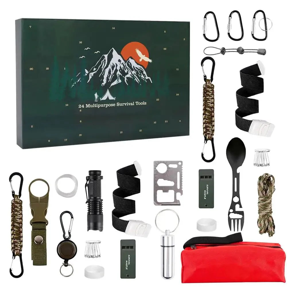 Adventure Essentials 24 Tool Advent Calendar For Outdoor Enthusiasts | Ventumra
