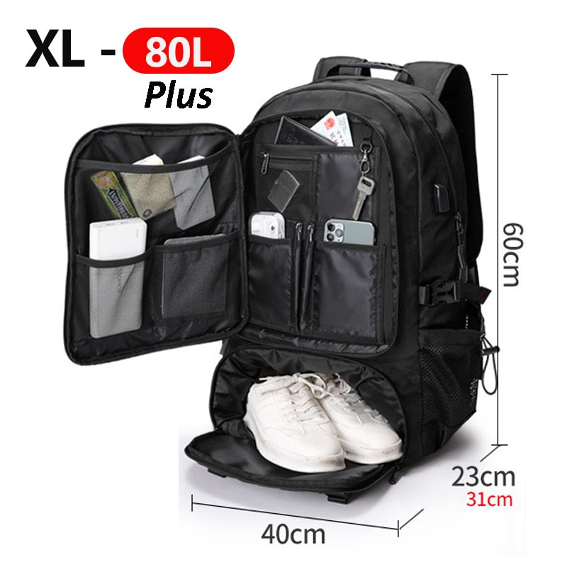 Adventure Gear Large Travel Backpack With Water-Resistant Build For Outdoor Use | Ventumra