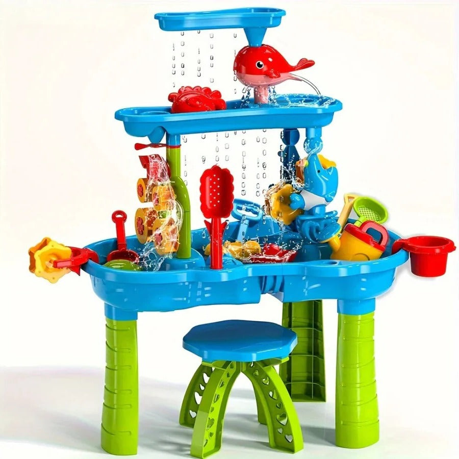 Adventure Play Table For Outdoor Sand And Water With Dedicated Zones | Ventumra