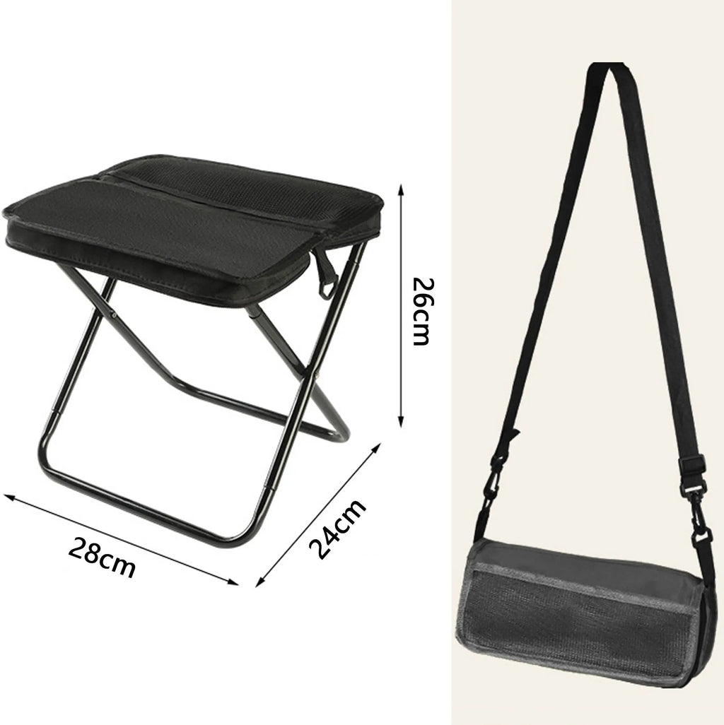 Adventure Ready Portable Camping Stool With Foldable Lightweight Frame | Ventumra