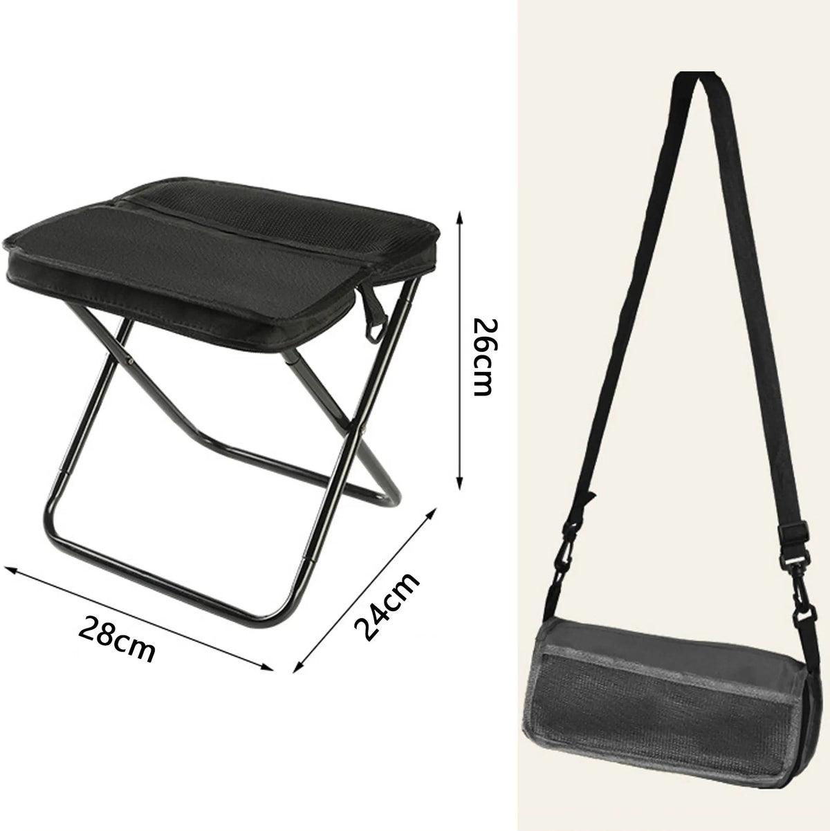 Adventure Ready Portable Camping Stool With Foldable Lightweight Frame | Ventumra