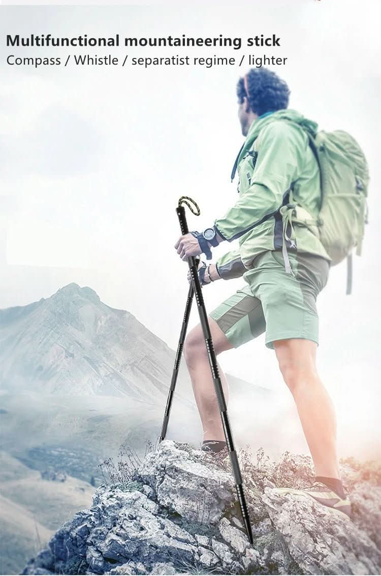 Multifunkční trekingová hůl pro dobrodružství, lehká a skládací, pro outdoorové aktivity | Ventumra