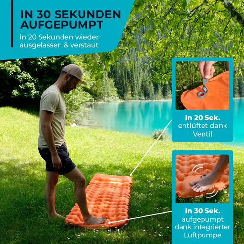 Adventure Ready Ultralight Sleeping Pad With Built-In Pump For Quick Setup | Ventumra
