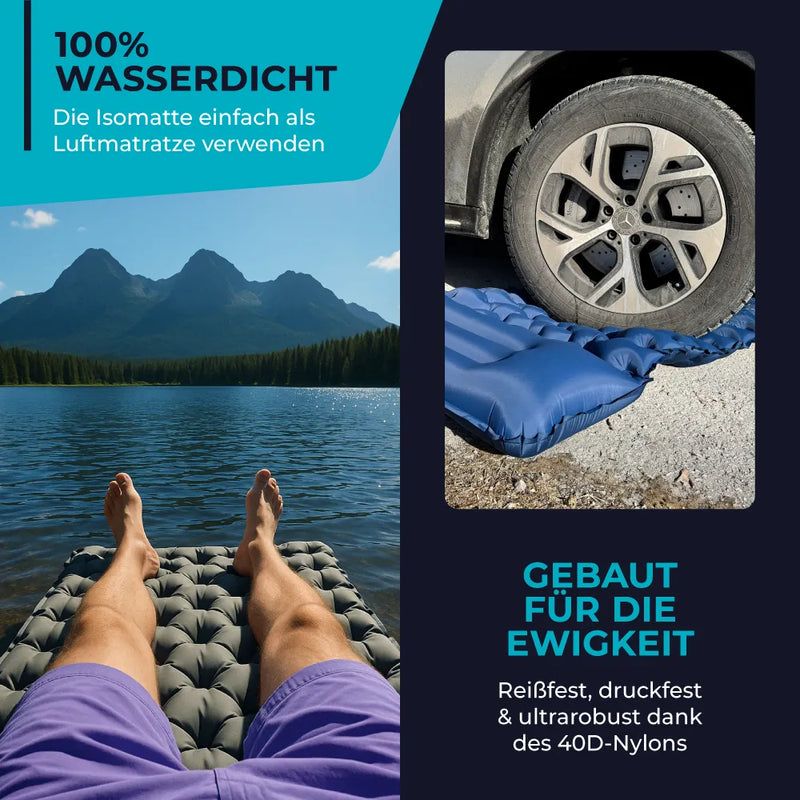 Adventure Ready Ultralight Sleeping Pad With Built-In Pump For Quick Setup | Ventumra