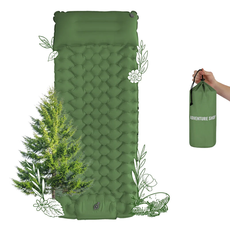 Adventure Ready Ultralight Sleeping Pad With Built-In Pump For Quick Setup | Ventumra