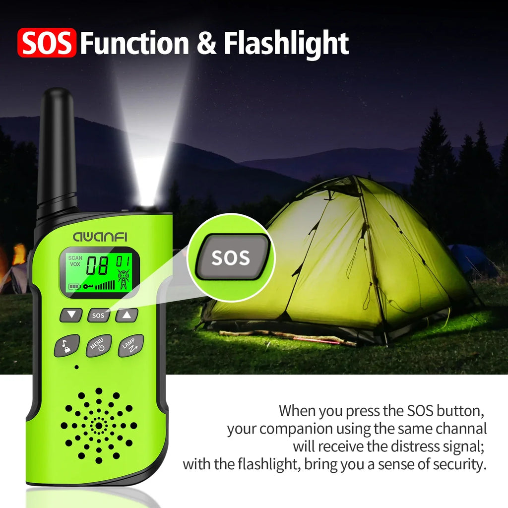 Adventure Talkies Walkie Talkies For Kids With Long Range And Rechargeable Flashlight | Ventumra