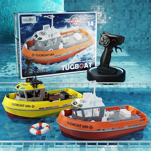 Adventure Tugboat Dual-Motor RC Boat With Long-Range Control | Ventumra
