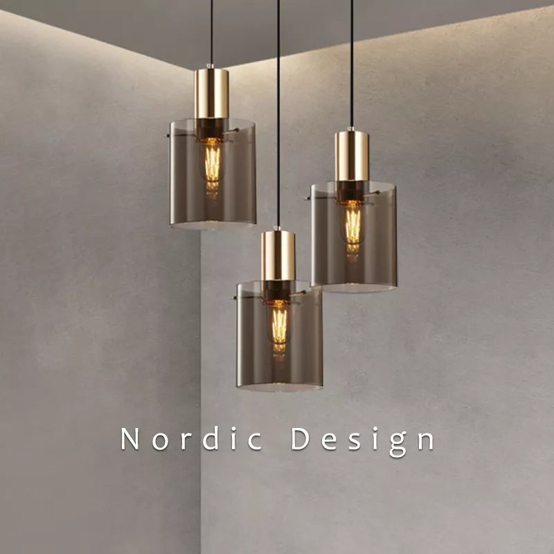 Aurelia Glass Pendant Lights for Cozy Vintage Glow