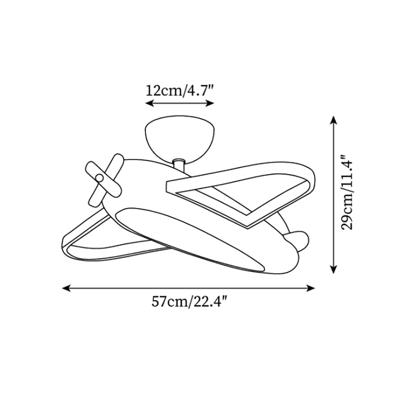 Ceiling Lamp Airplane for Kids’ Room with Playful Charm | ventumra
