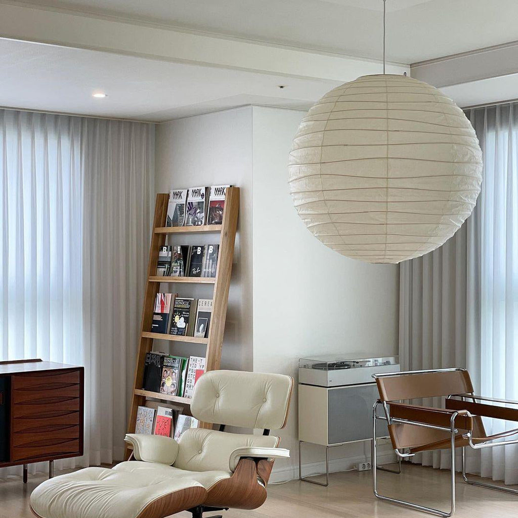 Luna Pendant Light Japanese Paper Globe | ventumra