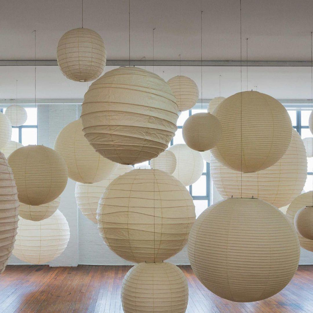 Luna Pendant Light Japanese Paper Globe | ventumra