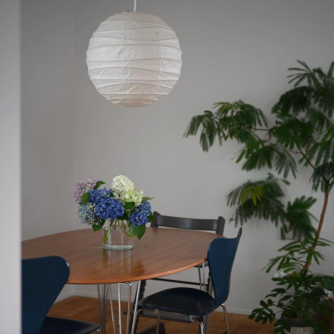 Luna Pendant Light Japanese Paper Globe | ventumra