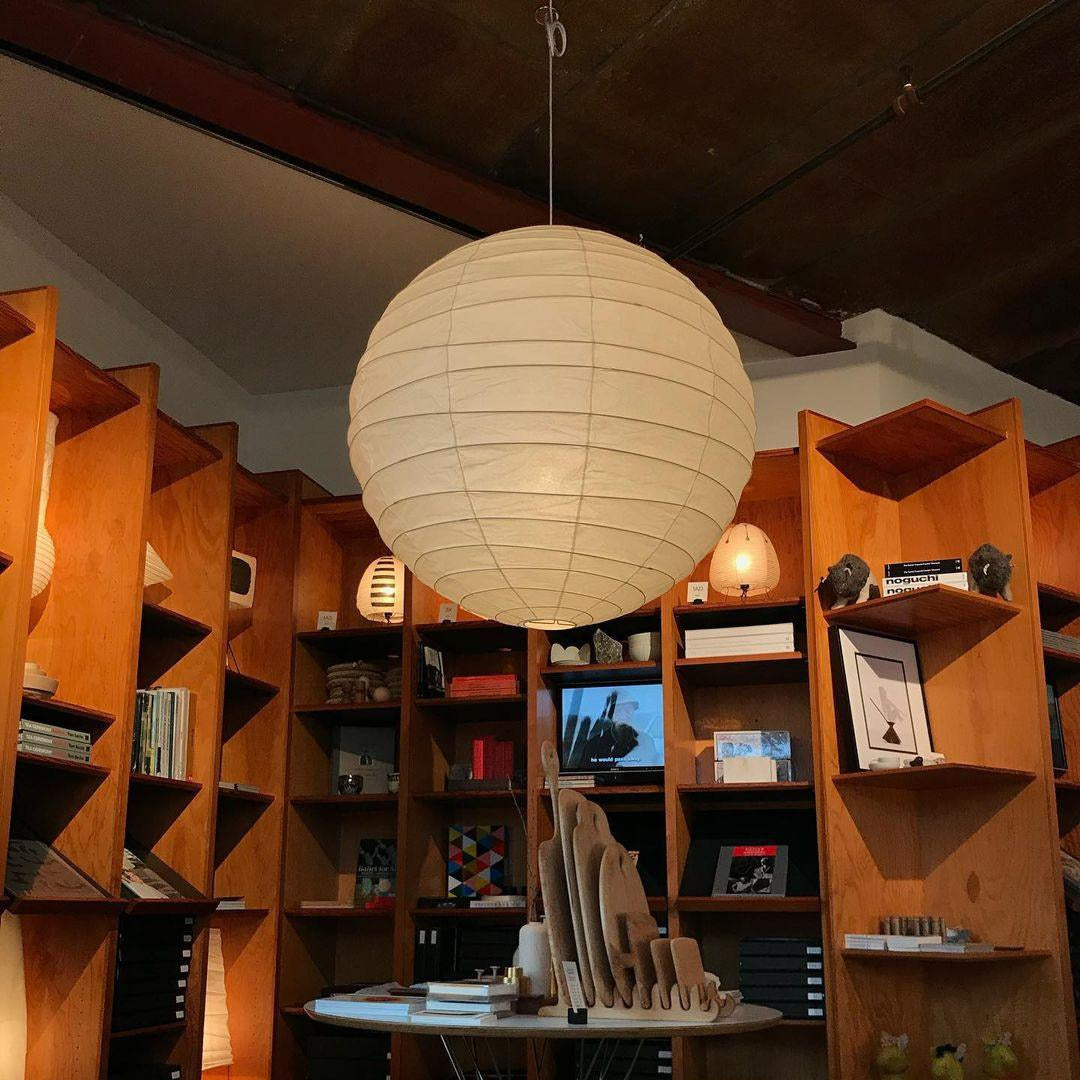 Luna Pendant Light Japanese Paper Globe | ventumra