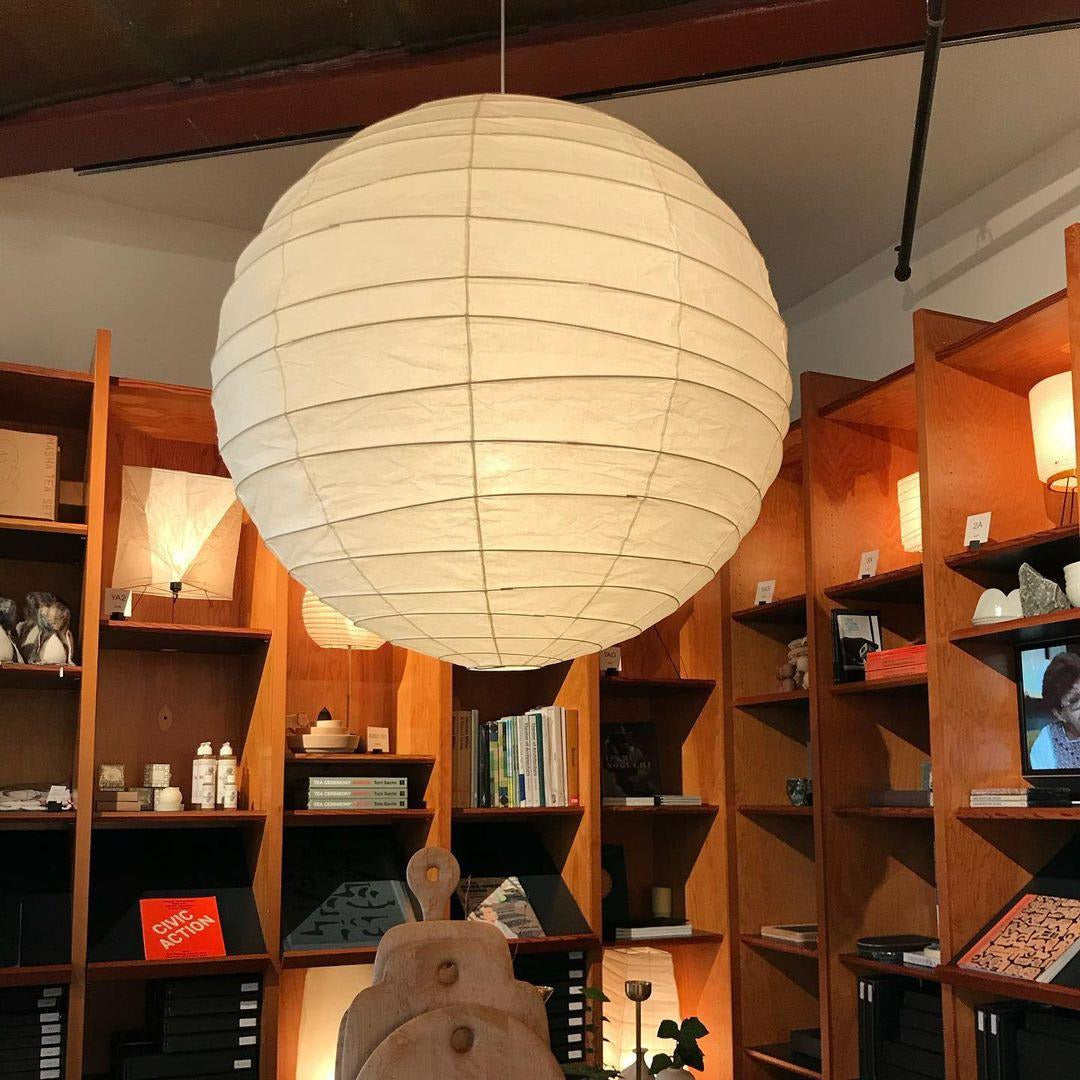 Luna Pendant Light Japanese Paper Globe | ventumra