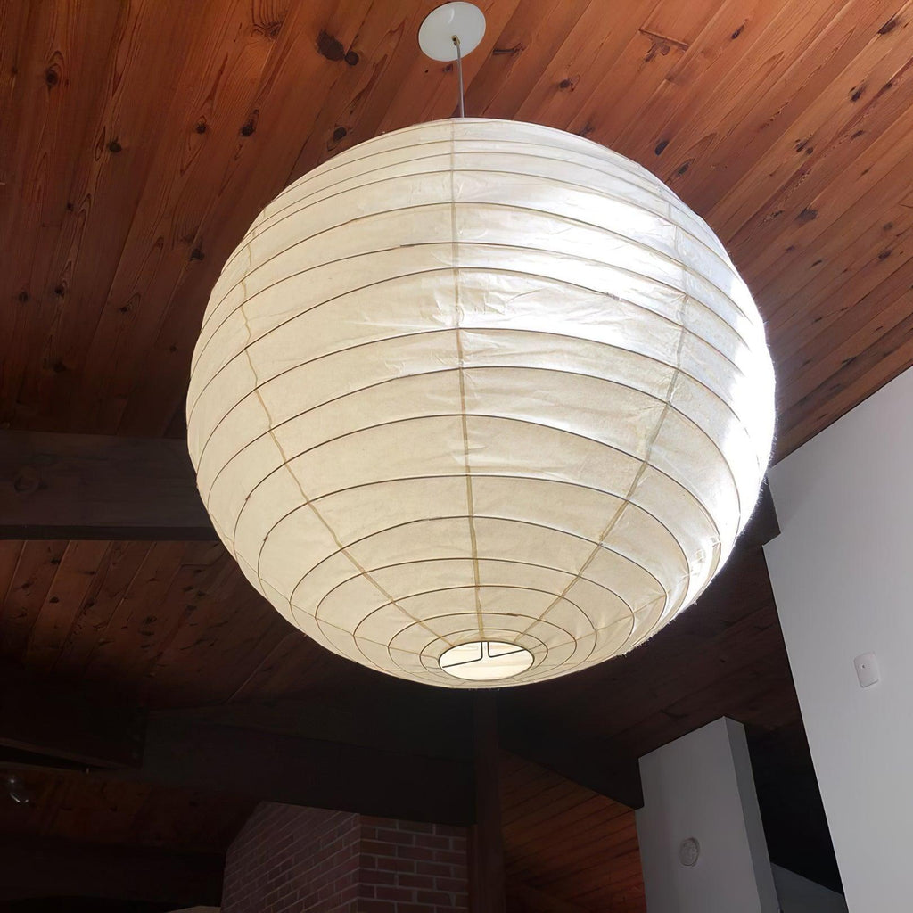 Luna Pendant Light Japanese Paper Globe | ventumra