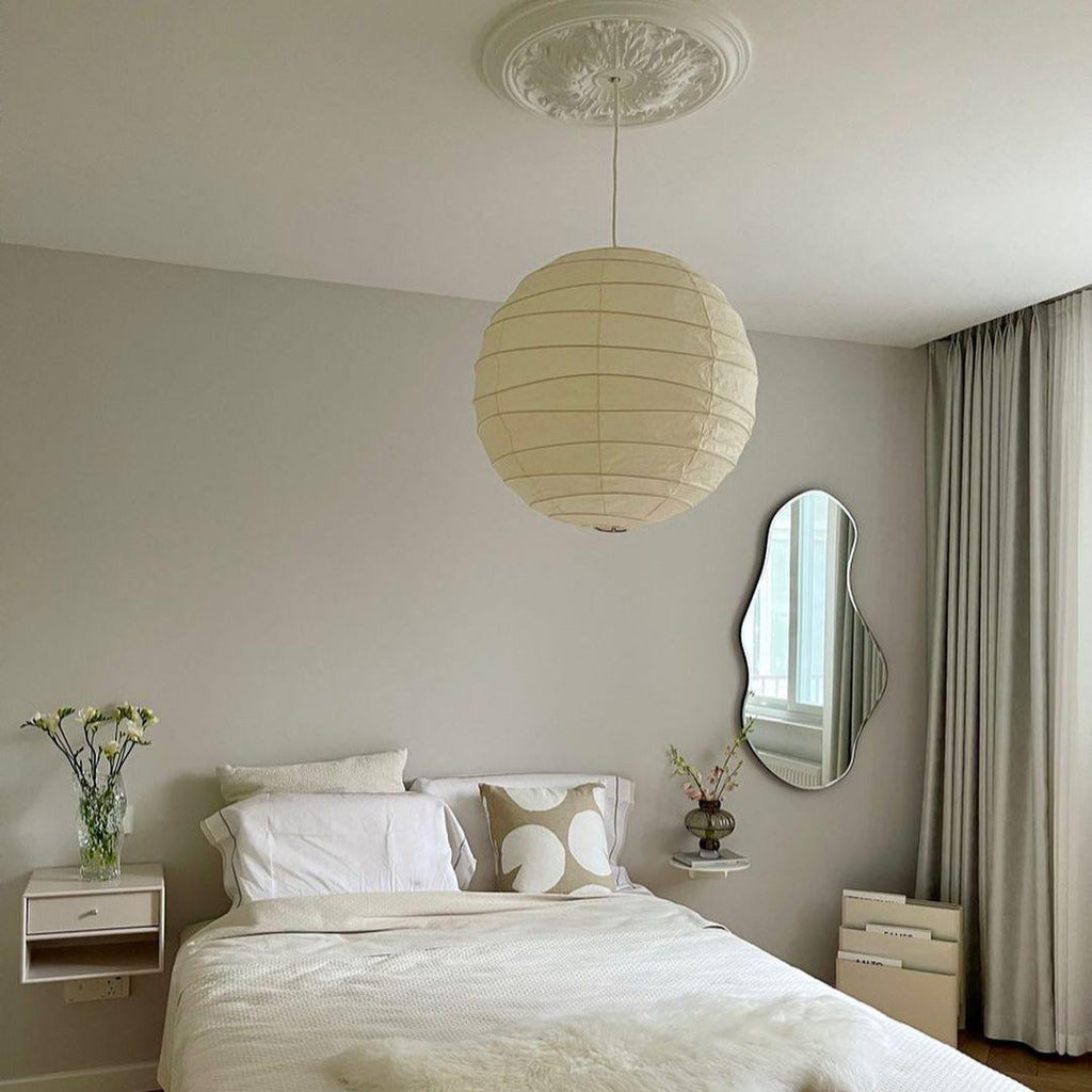 Luna Pendant Light Japanese Paper Globe | ventumra
