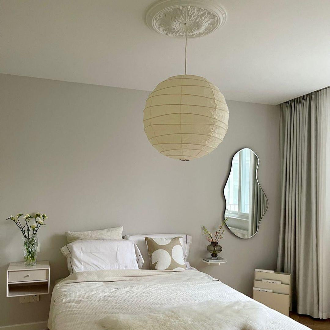 Luna Pendant Light Japanese Paper Globe | ventumra