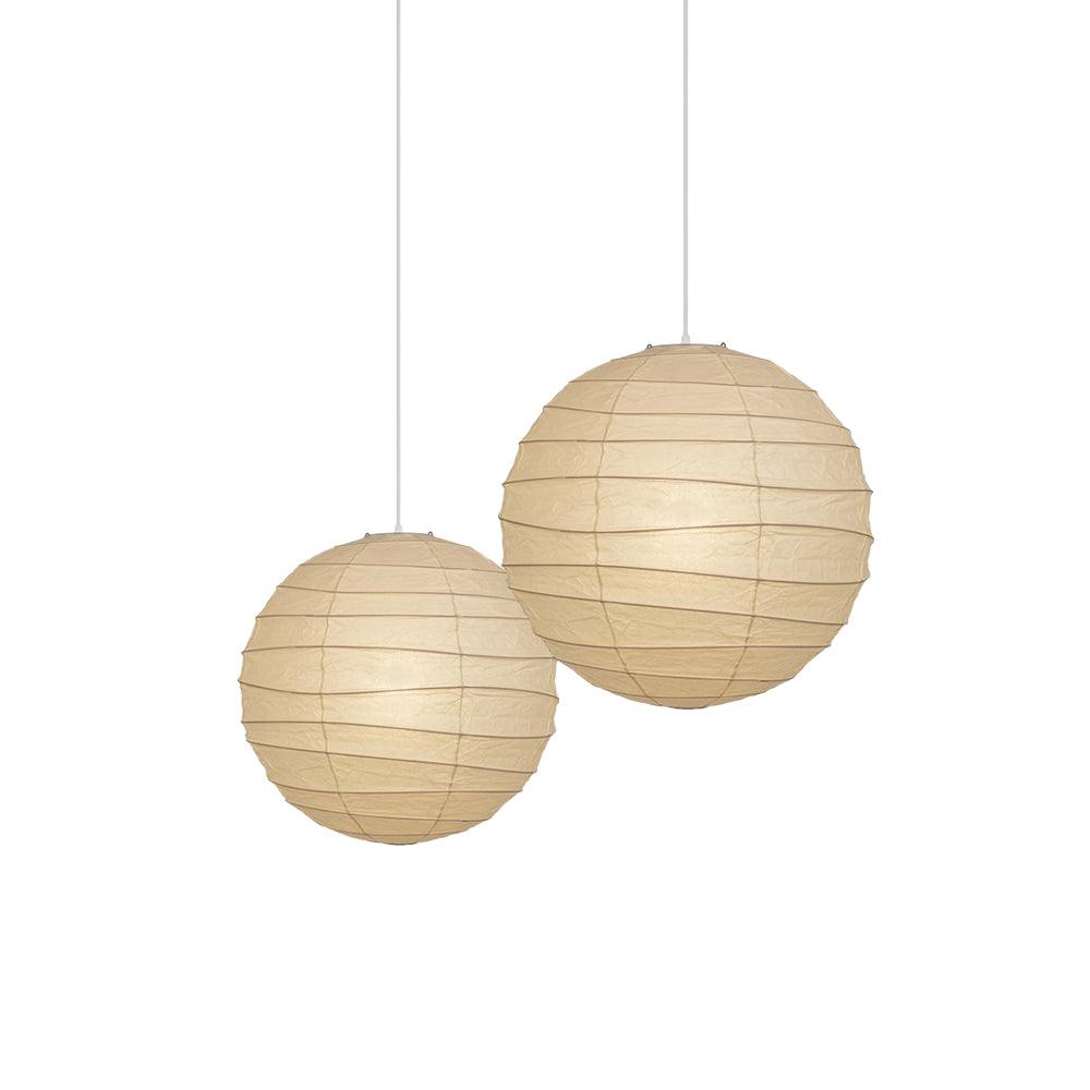Luna Pendant Light Japanese Paper Globe | ventumra