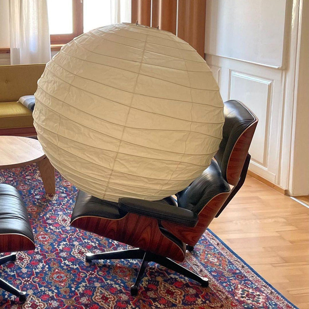 Luna Pendant Light Japanese Paper Globe | ventumra