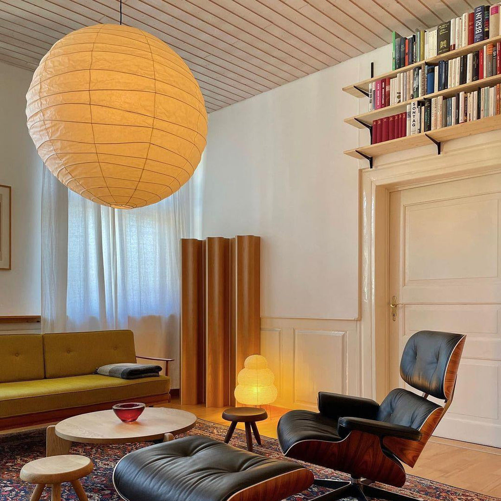Luna Pendant Light Japanese Paper Globe | ventumra