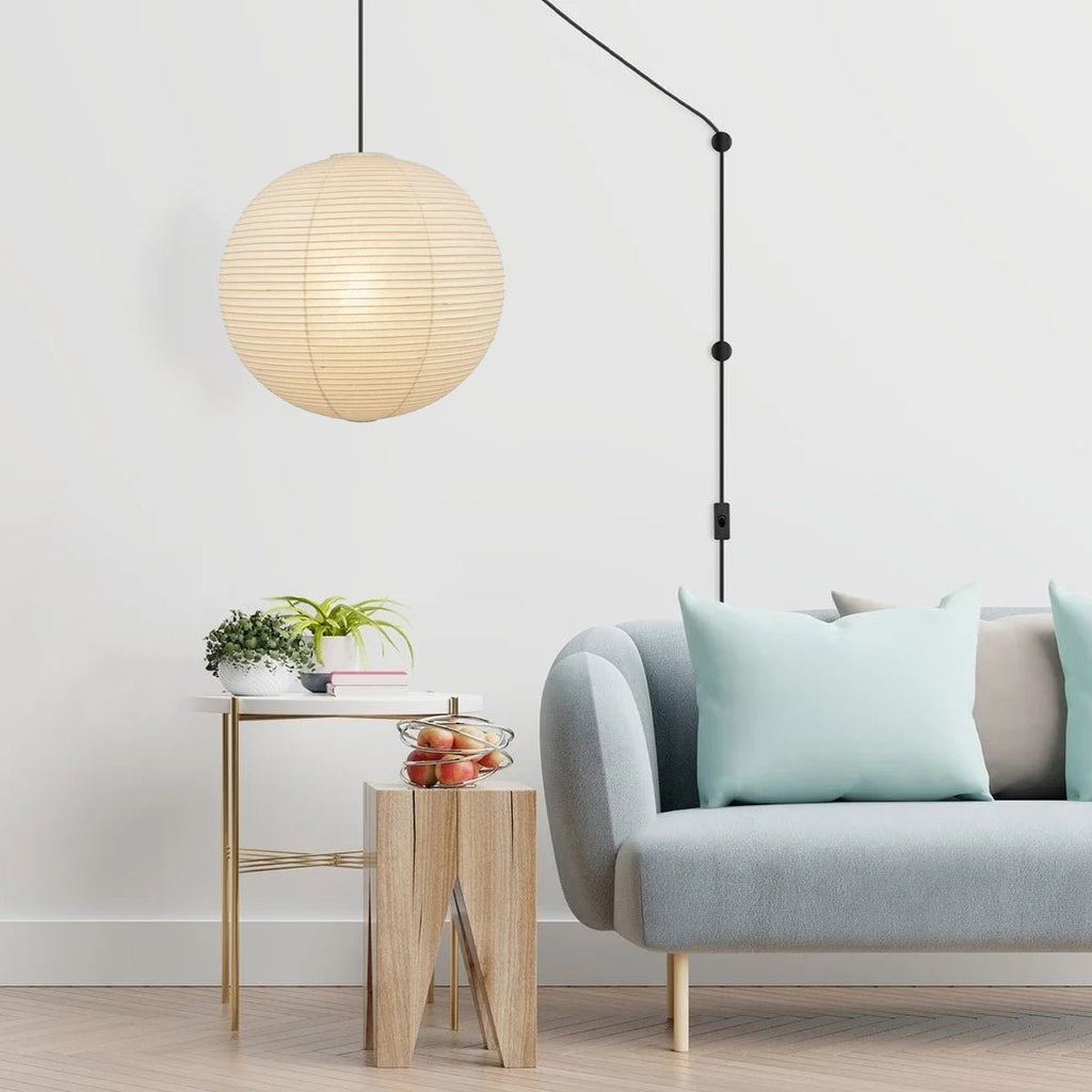 Sylin Pendant Swag Light Mulberry Silk | ventumra